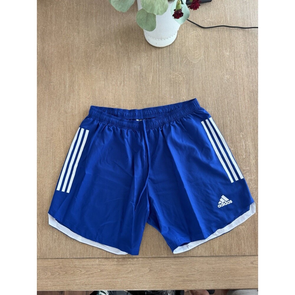 adidas AEROREADY 3-Stripes Athletic Training Shorts Men’s 2XL Blue Soccer Gym